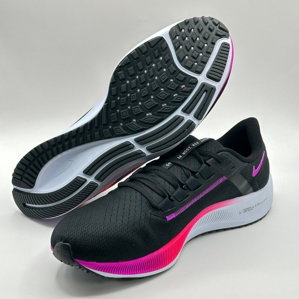 Men's Nike Air Zoom Pegasus 38  Black Hyper Violet CW7356-011 Size 12 - Picture 6 of 12